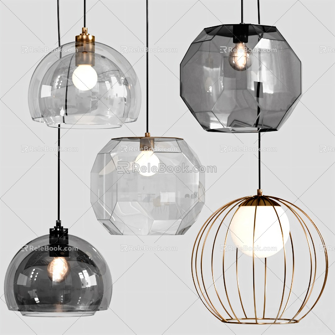 Chandelier lamps 3d model