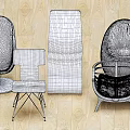 Stylish Wooden Leisure Chairs With Various Designs And Yellow Cushion Feature