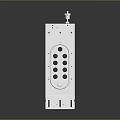 White Equipment Bracket With Multiple Mounting Holes And Sturdy Support Structure