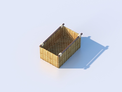 Storage basket food basket daily necessities 3d model