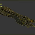 Futuristic Large Interstellar Spaceship With Advanced Cosmic Structure Design