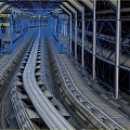 modern rail train light rail subway high-speed rail 3d model