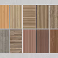 Different Wooden Flooring Types Featuring Various Wood Grain and Color Designs