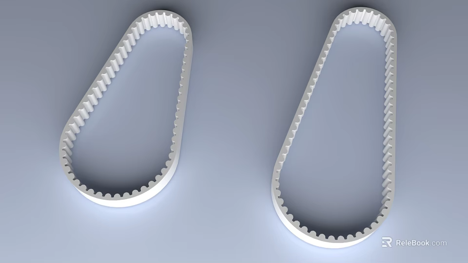 High Quality Toothed Belts Essential Components For Hardware Tools Mechanical Use 3d model