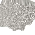 French Texture Paper Ceiling Background Cloth Ceiling Special-shaped Grille Ceiling Gradient Corrugated Ceiling Wave Office Ceiling Hall Ceiling Hotel Lobby Ceiling 3d model