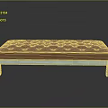 Modern Red Upholstered Bench With Metal Legs And Tufted Surface Design