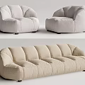 Modern Combination Sofa Multiplayer Sofa 3d model