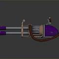 Browning machine gun Browning Gatling White Browning machine gun machine gun bullet military 3d model