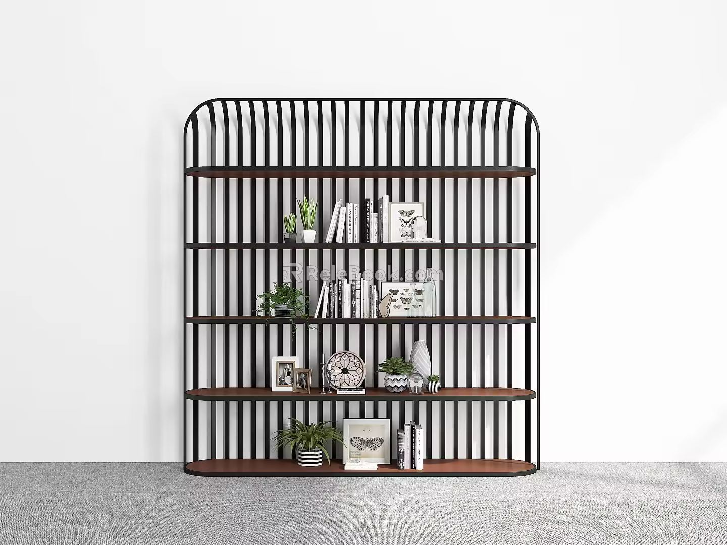 Bookshelf Ornaments Bookshelf Decorative Storage Rack Decorative Rack Bookshelf Shelf 3d model