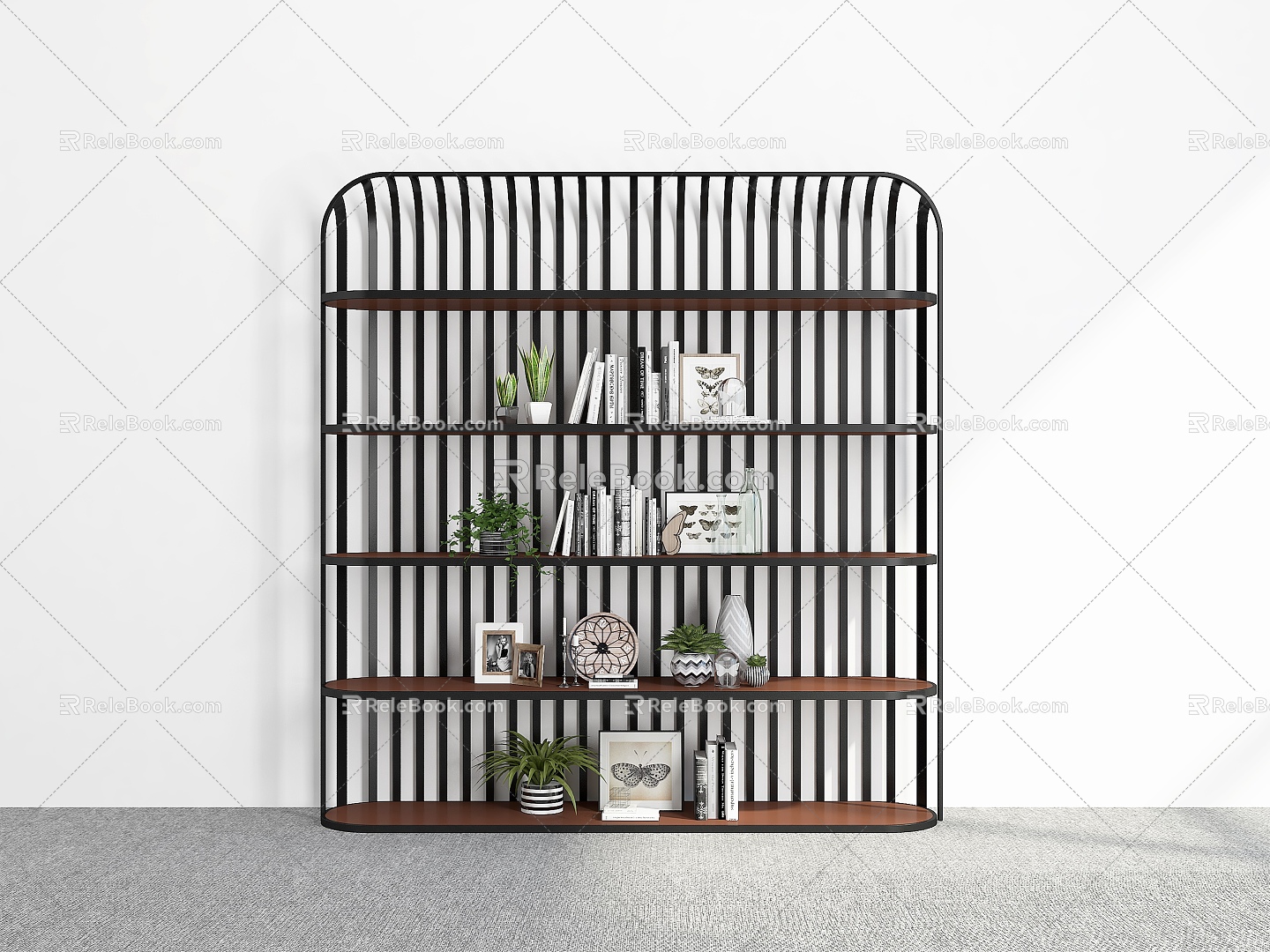 Bookshelf Bookshelf Ornaments Bookshelf Decorative Storage Rack Decorative Rack Bookshelf Shelf model