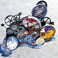 Clock device 3d model