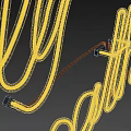 Glowing Yellow Simply Breathe Neon Sign Decor On Dark Wall