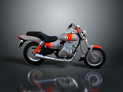 Motorcycle two-wheeled motorcycle off-road motorcycle road race motorcycle motor vehicle transport 3d model