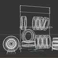 Modern Tires 3d model