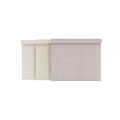 Light Toned Fabric Curtains in Rolled Style for Modern Home Decor