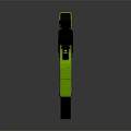 Green And Black Tactical Weapon With Modular Structure And Ergonomic Grip 3d model