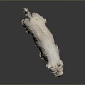 3D Rendered West Highland White Terrier With White Fur And Erect Ears On Dark Background