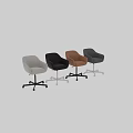 Modern Office Chair With Ergonomic Design Multiple Colors And Swivel Wheels