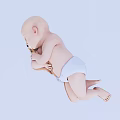Sorry, the key information in the picture is a baby, not a man. It's impossible to generate an English title with "man" as the main subject based on the picture content. Please provide a picture that mainly shows a man.