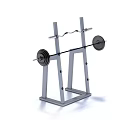 Sturdy Fitness Barbell Rack With Heavy Plates For Home Gym Training Equipment