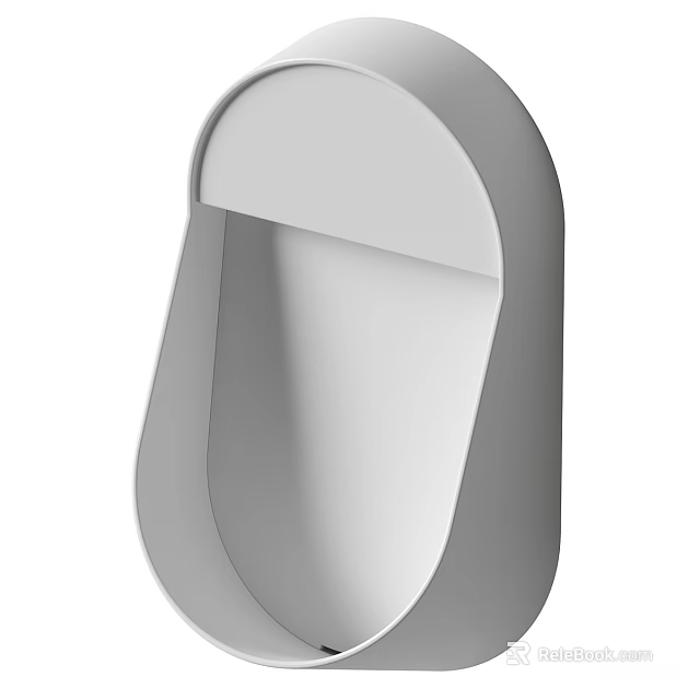Modern Wall Mounted Toilet With Sleek Design And Smooth White Surface 3d model 