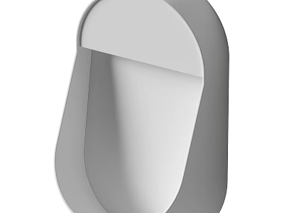 Modern Wall Mounted Toilet With Sleek Design And Smooth White Surface 3d model