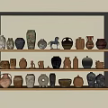 Ancient Pottery Pot in the Wind 3d model