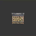 Traditional Wooden Carved Box With Intricate Floral Figure Patterns And Vibrant Color Accents