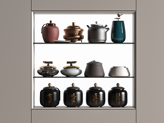 Tea Set Ornaments Tea 3d model