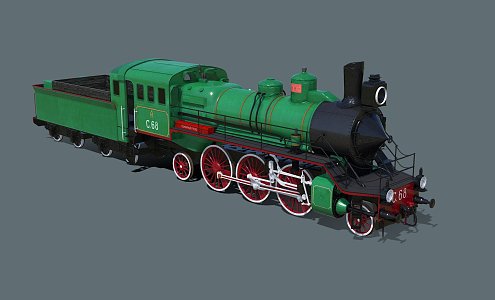 Modern Locomotive Old Locomotive 3d model