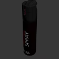 Emergency Fire Safety Equipment Pepper Spray Canister Black with Red Text