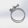 Stainless Steel Double Ring Clamp With Screw Fastener For Secure Mounting
