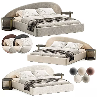 Double bed 3d model