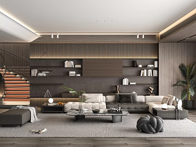Home Living Room Sofa Coffee Table Combination Multi-person Sofa Leisure Chair Jewelry Ornaments 3d model