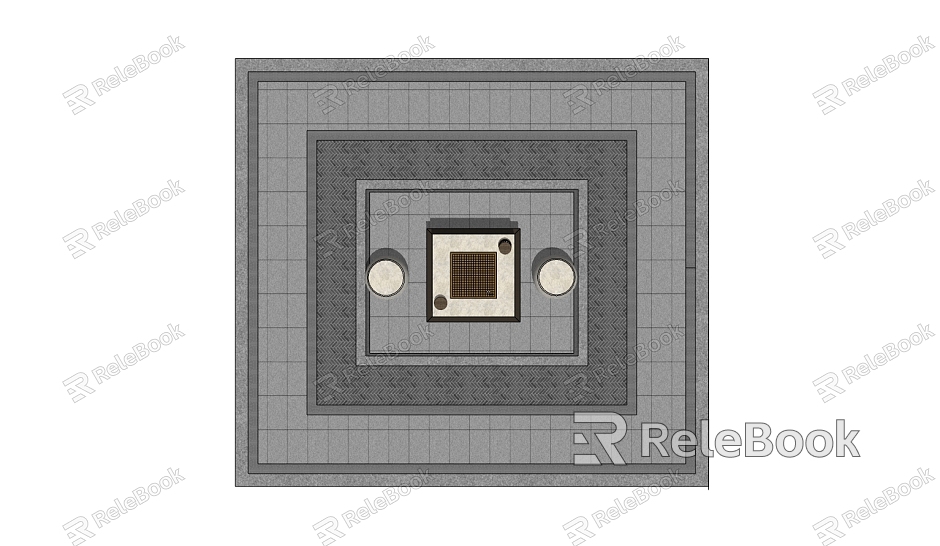 New Chinese-style Floor Tile Ground Paving model