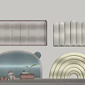 Soft bed backrest 3d model