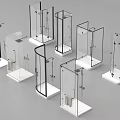 Shower Sauna Glass Enclosures With Various Modern Designs And Different Shapes