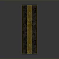 Long Dark Colored Strip Featuring Yellow Stripe And Textured Exterior Look