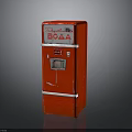 Vintage Red Coca-Cola Vending Machine With BOGA Sign And Classic Design