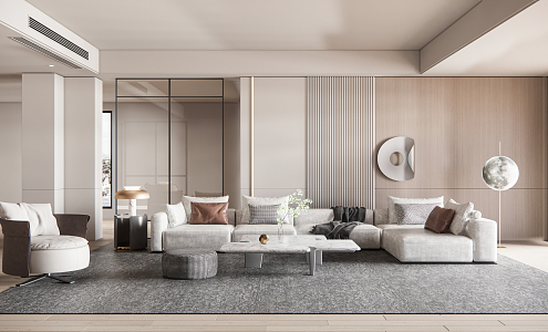 Modern Living Room Italian Living Room 3d model