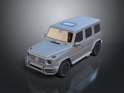 Sleek Silver Off Road SUV With Sunroof And Modern Exterior Design 3d model