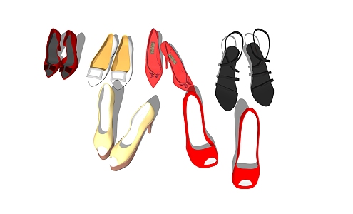 Modern Shoes 3d model