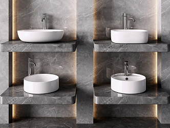 Modern wash basin wash basin table basin 3d model