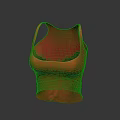 Red Sleeveless Fitted Tank Top for Women Modern Fashion Casual Wear