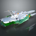 Modern fighter sci-fighter sci-fighter space fighter 3d model