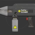 Handheld Pump Cleaner Appliance For Daily Use With Safety Warning Labels
