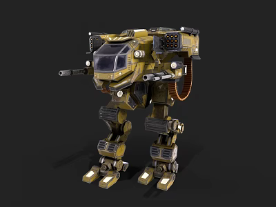 Sci-fi Robot Armed Robot Mech War Robot Artificial Intelligence Future Technology Fighting Robot 3d model