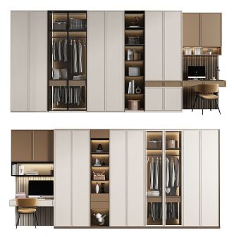 Modern wardrobe 3d model