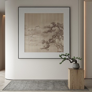 New Chinese Decorative Painting 3d model