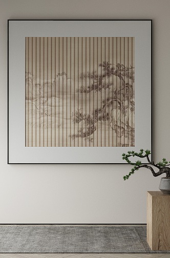 New Chinese Decorative Painting 3d model